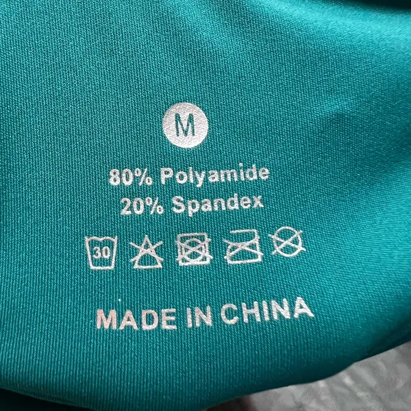 Teal women’s Athletic Pants jogger style with pockets Blue Size M - Image 2