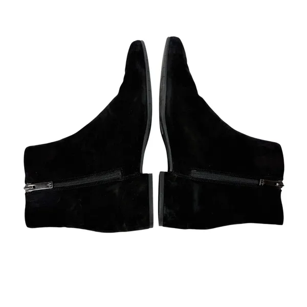 Aquatalia Ulyssa Black Suede‎ Hidden Wedge Ankle Boot Bootie Size 7 - Image 5