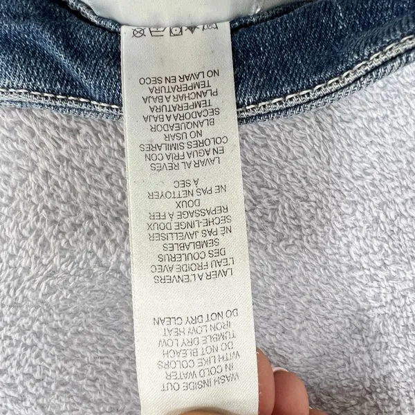 Good American Good Legs Flare Jeans Cashmere Blend Split Back Pocket Size 4 / 27 - Image 7