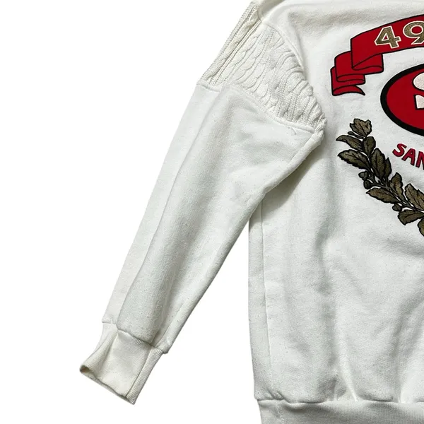 Vintage Spirit Cliff Engle SF 49ers Turtleneck Sweatshirt 90s Size Large - Image 6