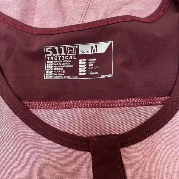 5.11 Tactical Meridian Pink Tank Top Yoga Gym Workout‎ Size Medium M - Image 4