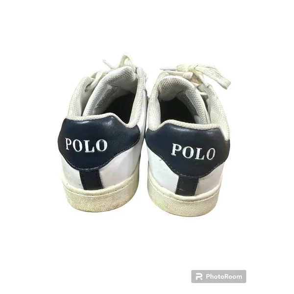 Polo By Ralph Lauren Quilton Bear Classic White Lace Up Low Top Sneakers Size 6 - Image 6