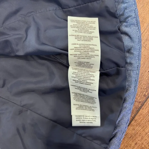 Columbia Outdoor Gorpcore Work Womens XS Blue Quilted Striped Puffer Vest EUC - Image 8
