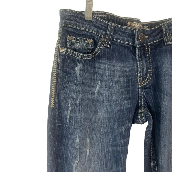 BKE Women's Size 28 Sabrina Western Medium‎ Wash Capri Jeans - Image 5