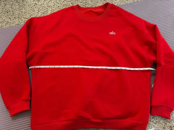 Alo Accolade Crewneck Pullover - Bold Red - Image 5