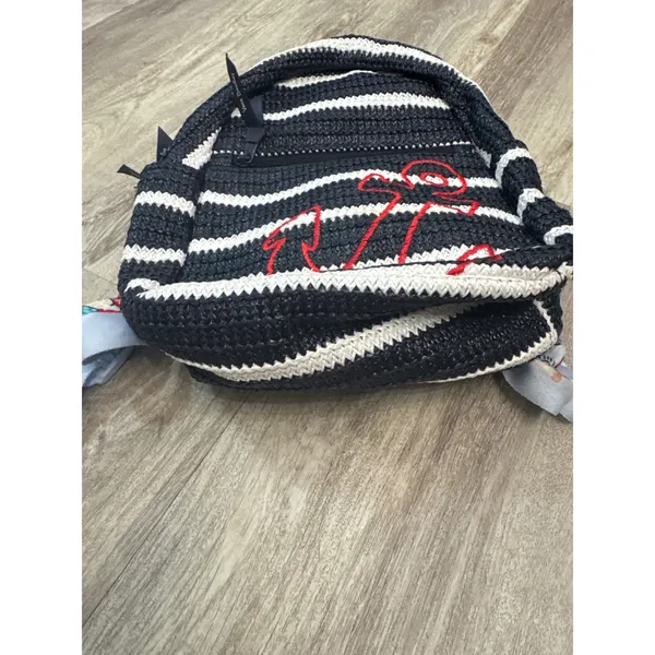 Vera Bradley‎ Straw Mini Backpack Anchors Aweigh Beachy Nautical Zip - Image 7