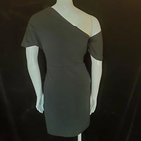 Asos Black Fallen Shoulder Dress (2) - Image 5