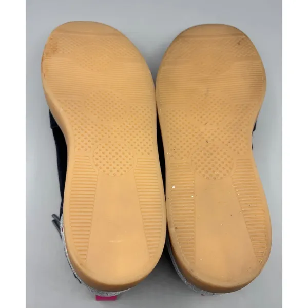 Steve Madden Tucker Navy Sneakers‎ 9 Velour Casual Gum Sole Pink Accents - Image 9