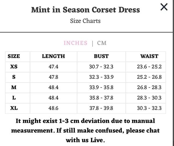 NEW LaceMade Mint in Season Corset Dress Size XS - Image 6