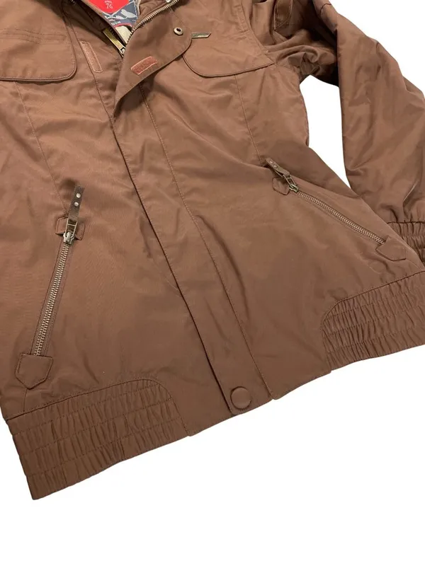 Sims Snowboarding wms brown fur hoodie winter athletic coat sz M SKU 10-744 - Image 15