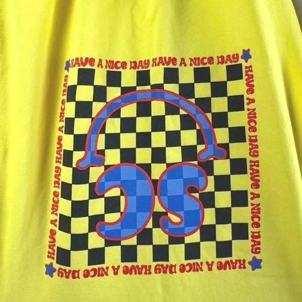 SoulCycle Women's Crewneck Sweater M Bright Yellow Cotton Pullover Made in USA - Image 4