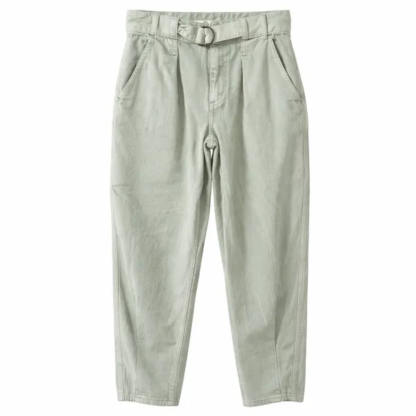 Free People We The Free Paloma Slouchy Belted Pants Size 25 Sage Green High Rise - Image 2