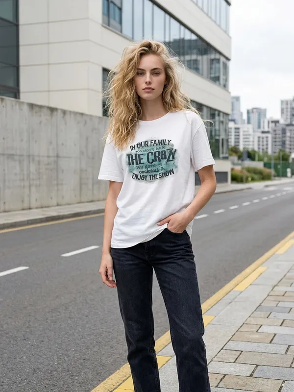 Gildan Inspirational Quote 100% White Cotton T Shirt Size XL - Image 2