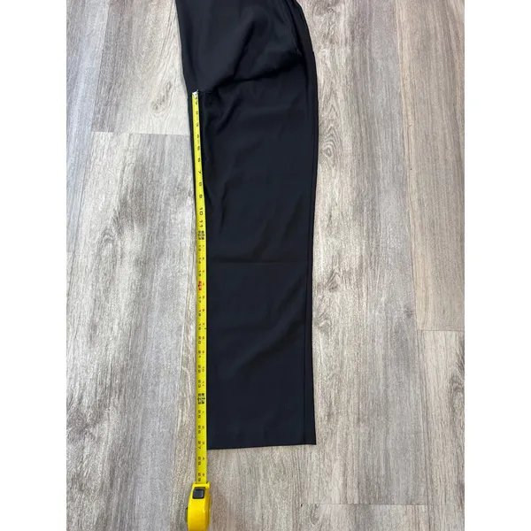 Lulus Black Pleated High Waisted Straight Leg Trousers Pants Size Medium NEW - Image 10
