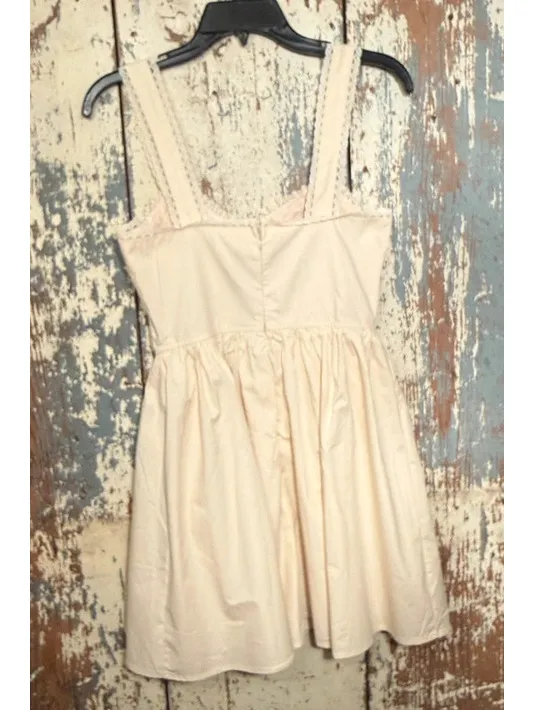 NWT Le Lis Corset-Style Milkmaid Mini Dress Festival Cottagecore Coquette XS - Image 4