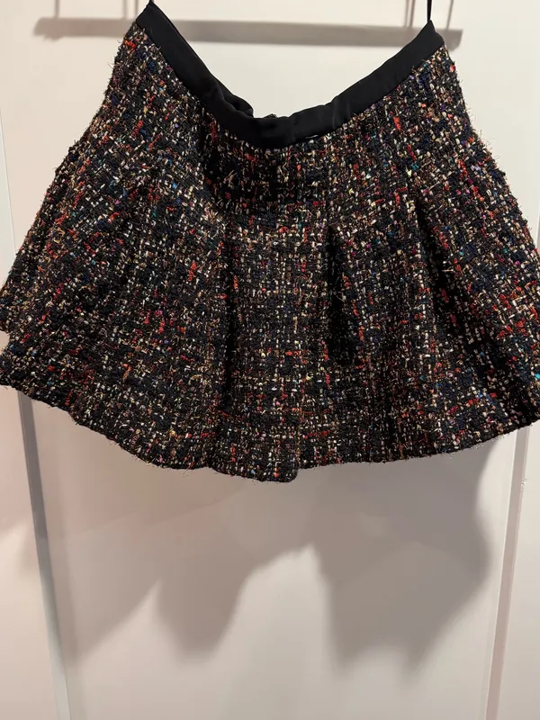 Amanda Uprichard Dixon tweed pleated Mini Skort Size Small‎ - Image 2