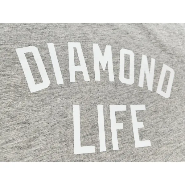 NWT Diamond Supply Co. Women's Logo Shirt Top Skateboarding Life Gray Sz‎ Large - Image 10