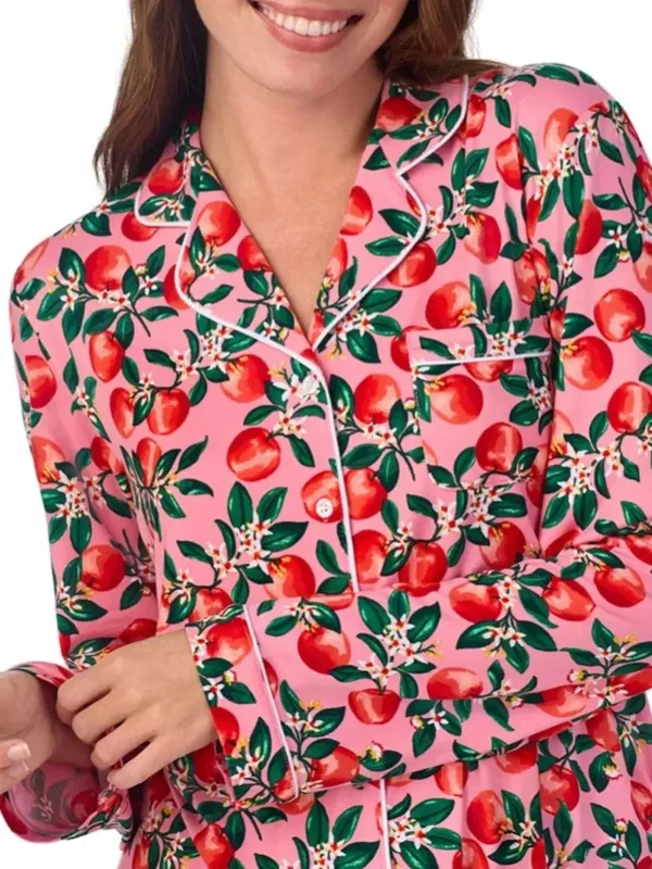 Draper James 2-Piece Cozy Long Sleeve Pajama Top and Pajama Shorts Set, 1X, NWT - Image 3