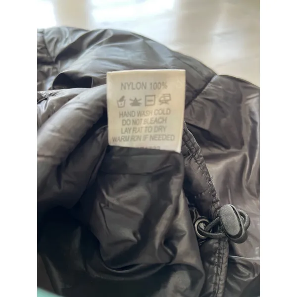 ANWND Cropped‎ Puffer Jacket Full Zip Quilted Lightweight Black Size S - Image 2