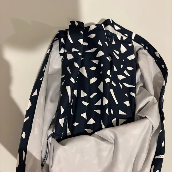 Sweaty Betty All‎ Round Workout Geometric Dress Navy and White size medium - Image 6