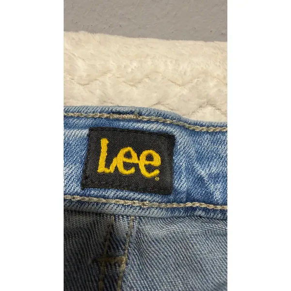 Lee Womens High Rise Flare Jeans Light Wash Blue Denim Size 32 - Image 7