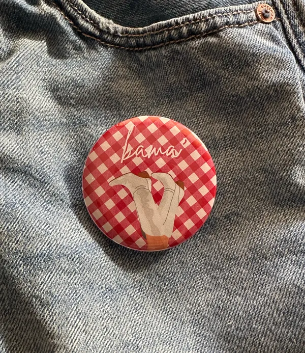 Handmade Alabama game day button pins - Image 2