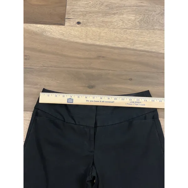 Express Editor Womens Wide Leg Pants Size 4R Black - Image 5