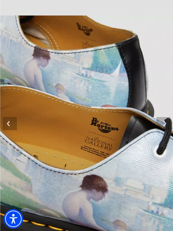 Dr. Martens 1461 THE NATIONAL GALLERY SEURAT OXFORD SHOES Bathers at Asnières - Image 6