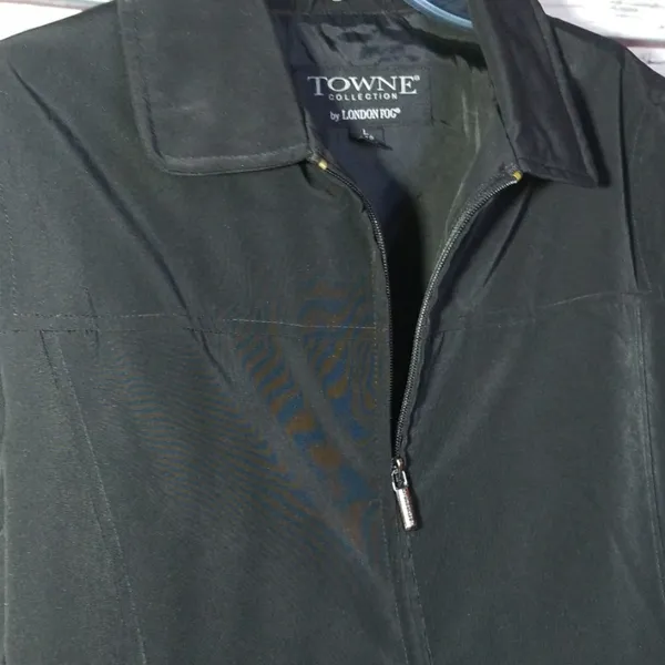 London Fog Towne Collection zip up warm jacket Lg - Image 5