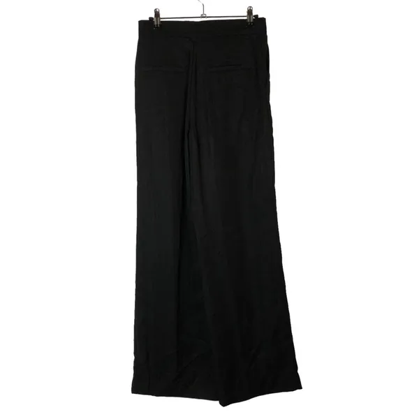 Zara Black High Rise Wide‎ Leg Dress Trousers S - Image 3