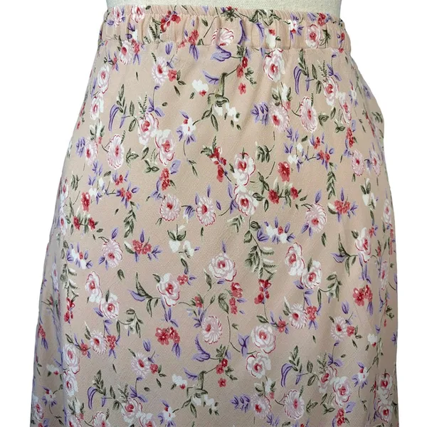 Carol Anderson Collection Vintage 90s Floral Maxi Skirt | Cottagecore Prairie - Image 2