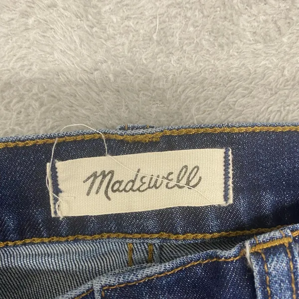 Madewell Jeans Womens 23 Cruiser Straight Blue Cotton Denim Medium Wash Crop - Image 6