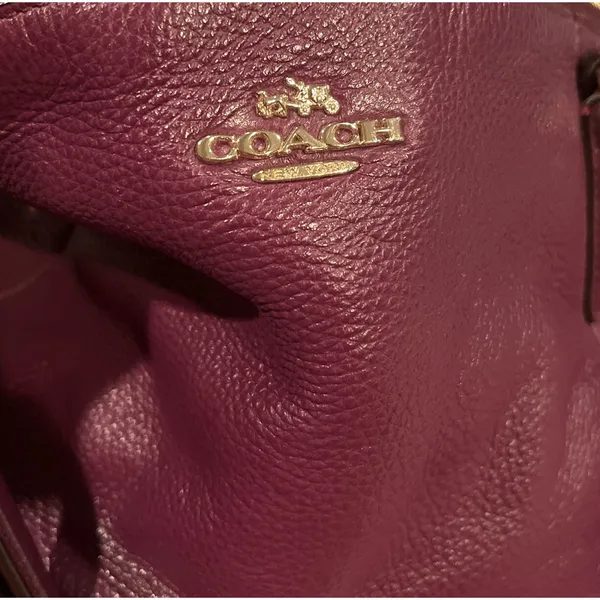 EUC COACH Prairie Cherry-Red Crossbody Bag Purse Crossbody‎ Strap+double Handles - Image 4