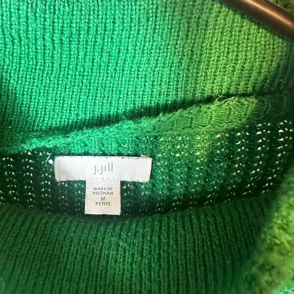 N203. J. Jill green sweater Size S - Image 2
