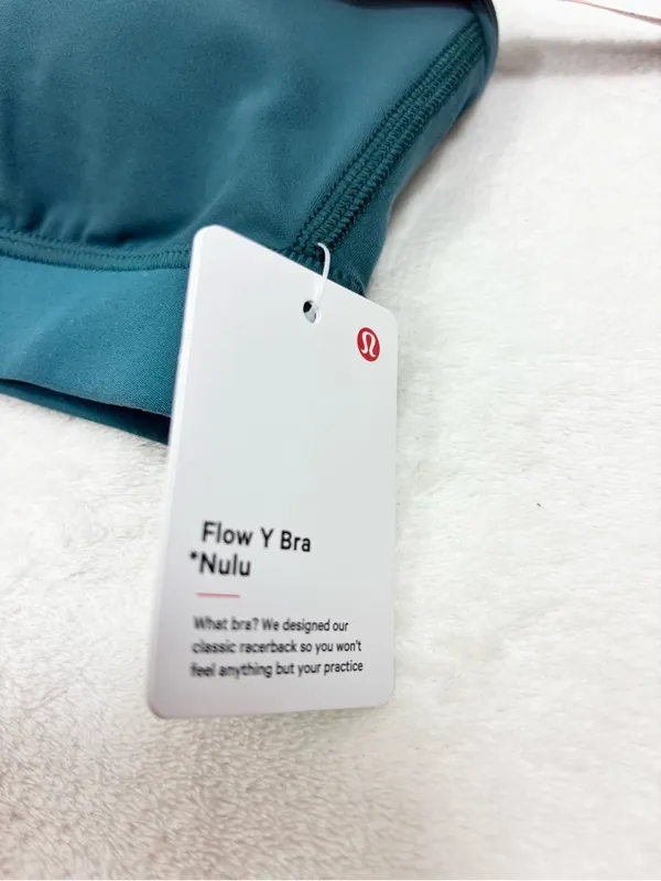 lululemon athletica Flow Y Bra in Deep Teal Size 12 NEW - Image 6