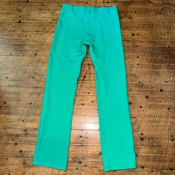 Betabrand Kelly green business casual knit SP slacks - Image 3