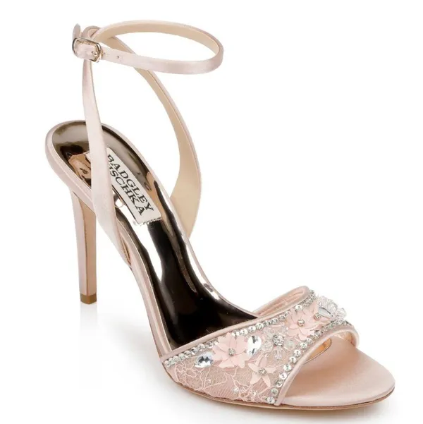 Badgley Mischka NEW Tayten Satin Crystal Ankle Strap Sandals Size 6, Retail $235 - Image 10