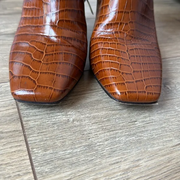 Jimmy Choo Croc Embossed Boots - Image 10