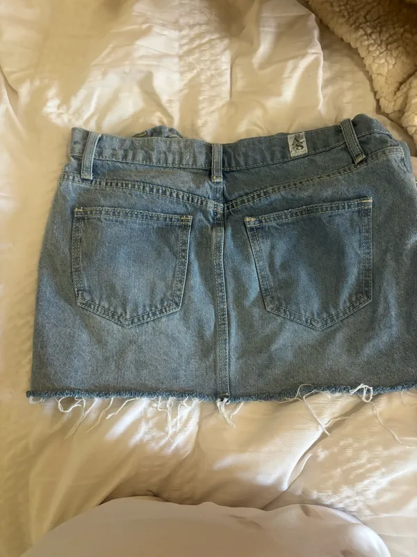 XS Altar'd State Jean Skirt - Image 2