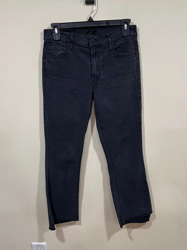 Mother The Insider Crop Step FrayJeans in Night in Paris Size 27 EUC - Image 3