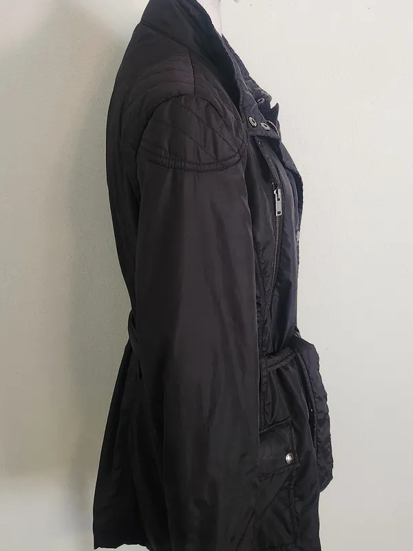 Banana Republic Womens Black Utility Jacket Size Large Flaw - Image 4