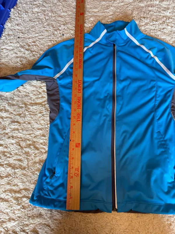 Salomon ClimaWIND Blue Gray Softshell Full Zip Jacket Women’s Medium - Image 11