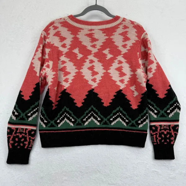 Aldomartins Wool Alpaca Blend Sweater Fair Isle Knit Pullover Size 4‎ - Image 8