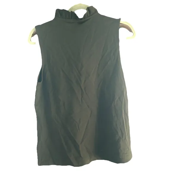 NWT TAHARI Black Sleeveless Blouse Sz Med Classic Staple Career Party Versatile - Image 6