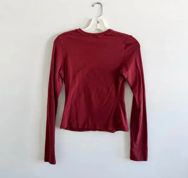 SKIMS Cotton Jersey Long Sleeve T-Shirt M - Image 3