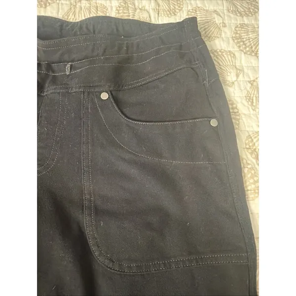 KÜHL Mova Straight Leg Pants Black Hiking Cargo Stretch Pull On Womens 6 Reg - Image 3