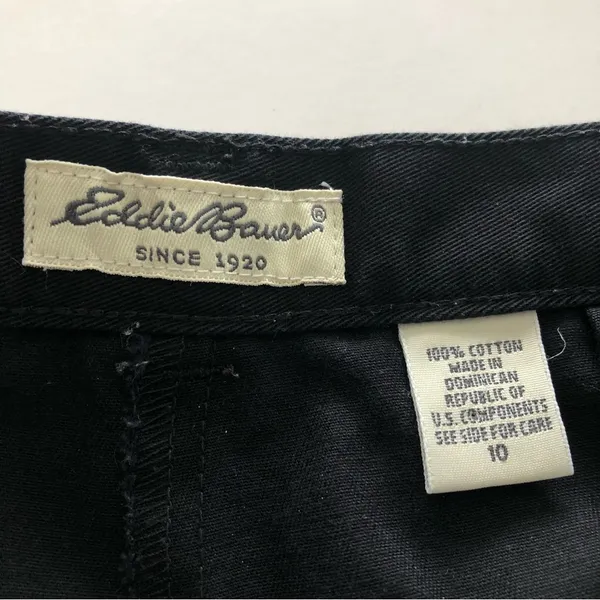 Eddie Bauer Black Casual Shorts Sz 10 - Image 8