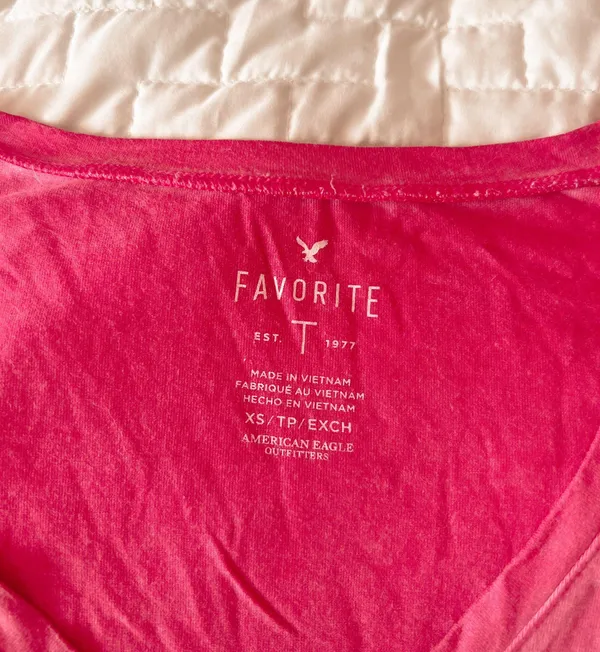Dark Pink Favorite Tee Size XS - Image 3
