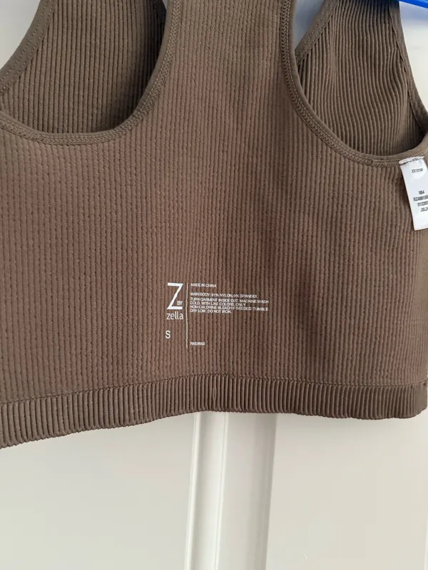 Zella Brown Racerback Tank Top - Image 2