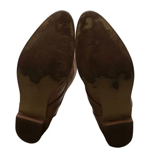 Vintage Frye tan leather pull‎ on riding boots 9 - Image 11